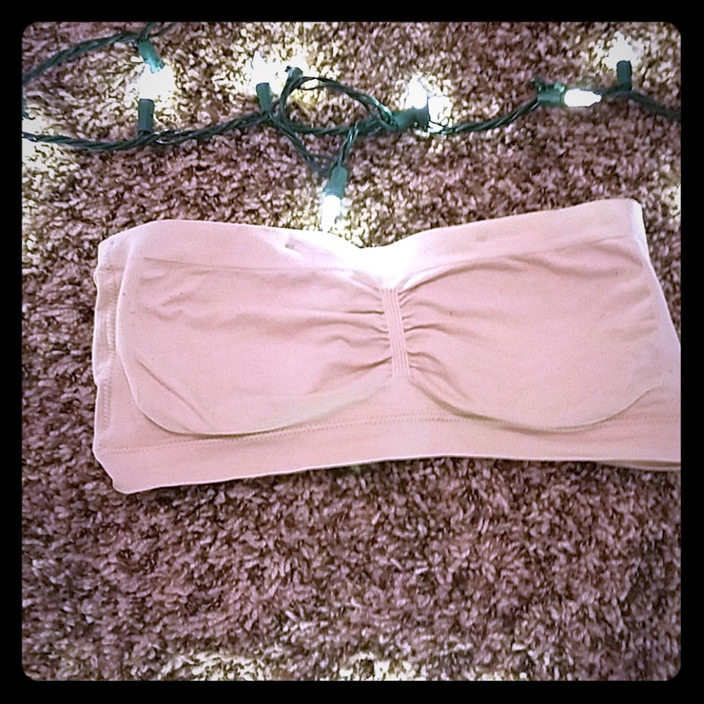 💛Cream Bandeau Bra👙